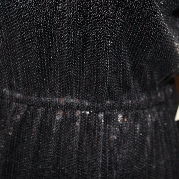 DRESS BB Dakota by Steve Madden Little Black Sequin Cocktail Size Small NWT's - Picture 7 of 15